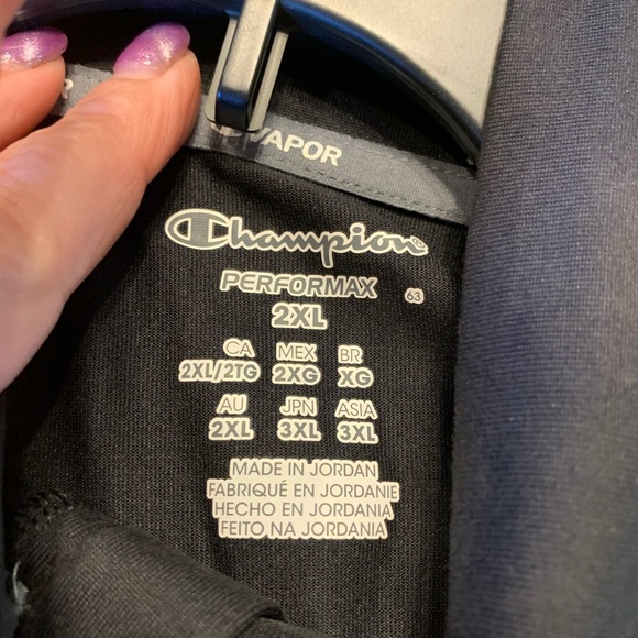 Men's L/S Pullover Performance Shirt Champion 2XL - Picture 5 of 7